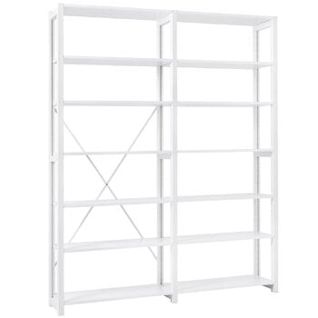 Lundia Classic open shelf, double, white