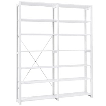 Librerie, Scaffale aperto Classic, doppio, bianco, Bianco