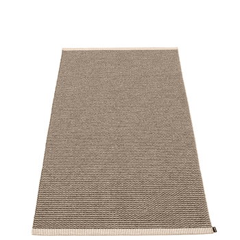 Pappelina Mono rug, 85 x 160 cm, dark mud