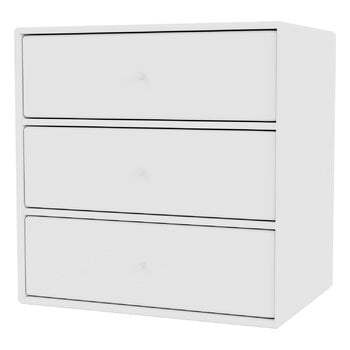 Montana Furniture Montana Mini moduuli 3 vetolaatikolla, 101 New White