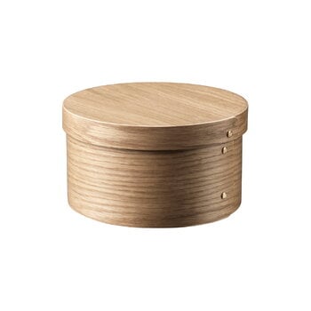 Storage baskets, X3 Drejo shaker box, 22 cm, oak veneer, Natural