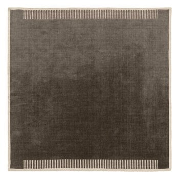 Wool rugs, Duomo rug, 270 x 270 cm, marble grey, Gray