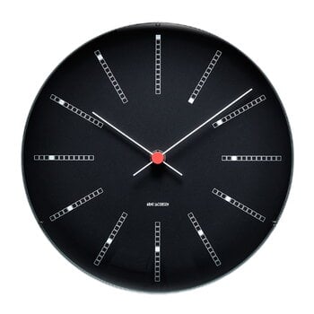 Arne Jacobsen AJ Bankers wall clock 29 cm, black
