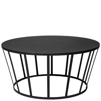 Tables basses, Table basse Hollo, noir, Noir