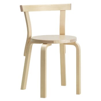Dining chairs, Aalto chair 68, birch, Natural