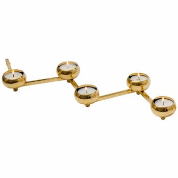 Candleholders, Constella tealight holder, brass, Gold