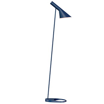 Louis Poulsen AJ floor lamp, midnight blue