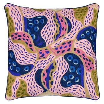 Housses de coussin, Housse de coussin Paletti 50 x 50 cm, bleu, Multicolore