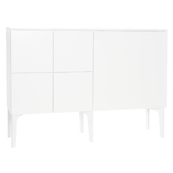 Lundia Fuuga Sideboard, 128 cm, Weiß – Weiß
