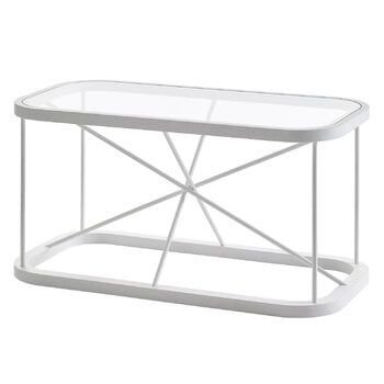 Tavoli da salotto, Tavolo Twiggy 44 x 88 cm, bianco, Bianco