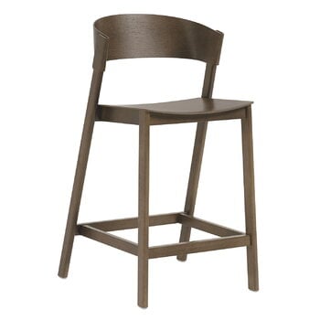 Muuto Cover counter stool, 65 cm, stained dark  brown