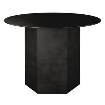 GUBI Epic coffee table, round, 60 cm, midnight black steel, product image