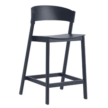 Muuto Cover counter chair, 65 cm, midnight blue