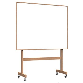 Anslagstavlor & whiteboards, Wood Mobile whiteboardtavla, 150,8 x 196 cm, vit - ek, Vit