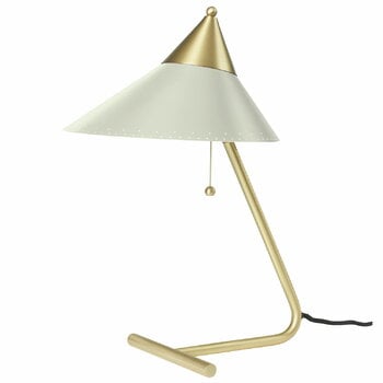 Warm Nordic Lampe de table Brass Top, blanc chaud
