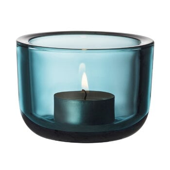 Tealight holders, Valkea tealight candleholder 60 mm, sea blue, Blue