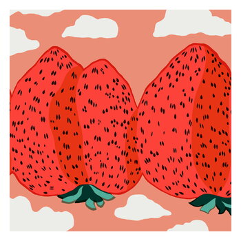 Havi Marimekko Mansikkavuoret paperiservetti, 20 kpl, punainen, tuotekuva
