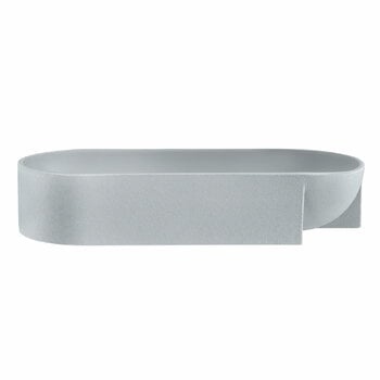 Iittala Kuru ceramic bowl 370 x 75 mm, light grey, product image