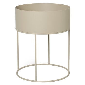 Plant stands, Plant Box, round, cashmere, Beige