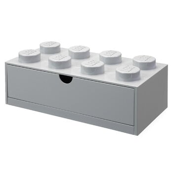 Room Copenhagen LEGO Baustein mit Schublade für den Schreibtisch 8, Grau