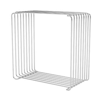 Scaffali modulari, Modulo Panton Wire Single - profondità 18,8 cm - 43 Chrome, Argento