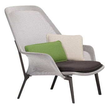 Vitra Slow Chair, brown/cream - chocolate, product image