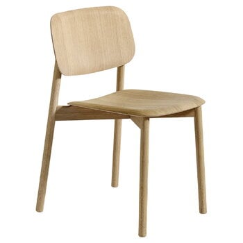 Ruokapöydän tuolit, Soft Edge 60 tuoli, lakattu tammi, Luonnonvärinen