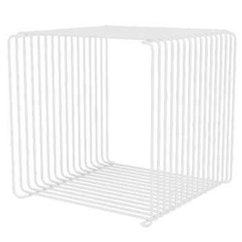 Scaffali modulari, Modulo Panton Wire Single - profondità 34,8 cm - 38 Snow, Bianco