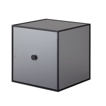Audo Copenhagen Frame 28 låda med dörr, mörkgrå