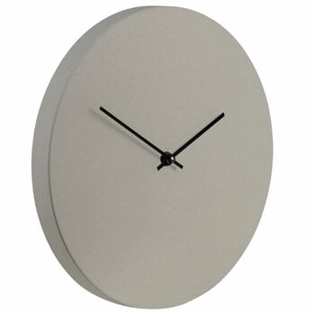 Wall clocks, Kiekko Suede wall clock, light grey - black, Gray