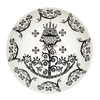 Plates, Taika deep plate 20 cm, deco black, Black & white