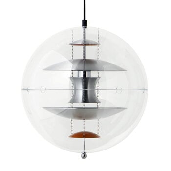 Verpan VP Globe Pendelleuchte, 40 cm, gebürstetes Aluminium