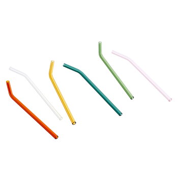 HAY Sip Smoothie straws, 6 pcs, glass