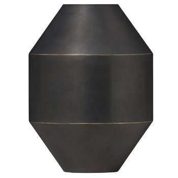 Fredericia Hydro vase, 22,5 cm, black brass