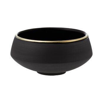 Vaidava Ceramics Eclipse Gold dessert bowl 0,25 L, black - gold