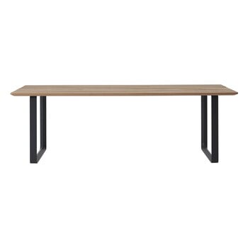 Muuto 70/70 Outdoor table, 225 x 90 cm, Sapele Mahogany - anthr. black