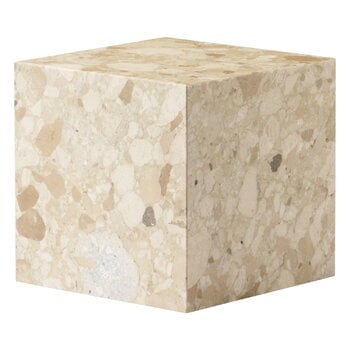 Audo Copenhagen Plinth table, cube, Kunis Breccia marble