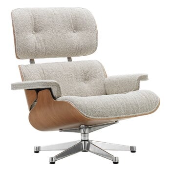 Vitra Eames Lounge Chair, neue Größe, amer. Kirsche - Nubia Creme/Sand