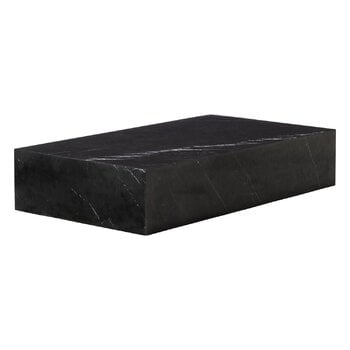 Audo Copenhagen Plinth Grand bord, svart Marquina-marmor