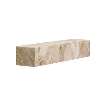 Étagères murales, Étagère Plinth, marbre Kunis Breccia, Beige