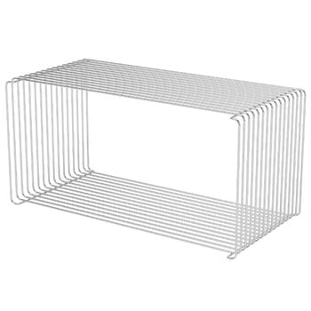 Shelving units, Panton Wire Extended module, depth 34,8 cm, 43 Chrome, Silver