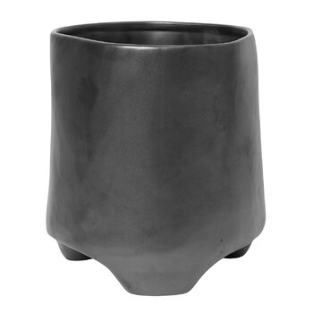 ferm LIVING Esca pot, medium, 19 cm, black