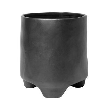 ferm LIVING Esca pot, small, 17 cm, black