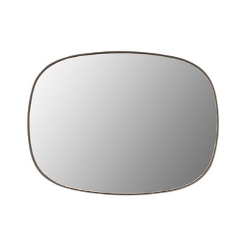 Muuto Petit miroir Framed, taupe - transparent