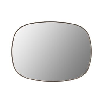 Muuto Framed mirror, small, taupe - clear