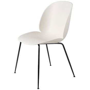 GUBI Beetle tuoli, mattamusta - alabaster white
