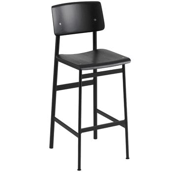 Muuto Loft bar stool 75 cm, black