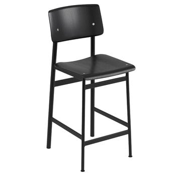 Muuto Loft bar stool 65 cm, black