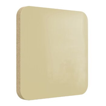 Noticeboards & whiteboards, Bloc Glass glassboard, 60 x 60 cm, mellow - LDP45, Yellow