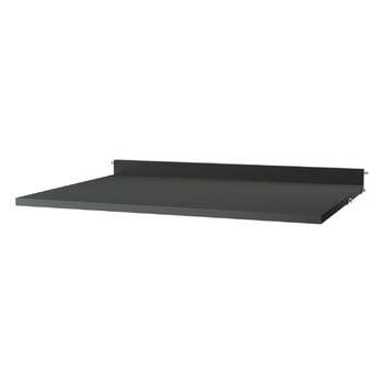 Shelving units, String work desk, dark grey, Gray